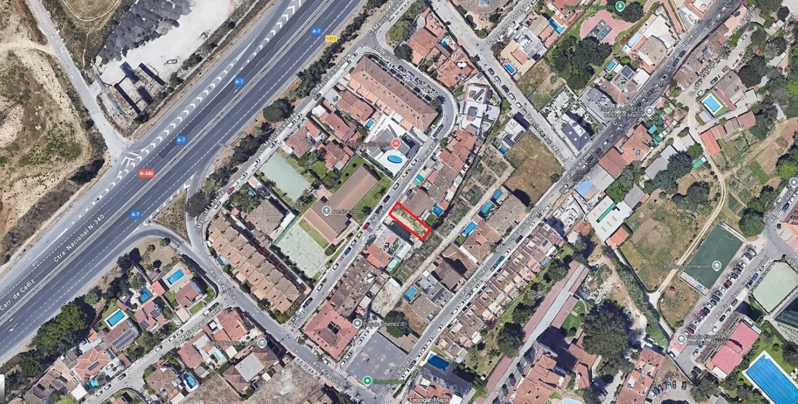 Sale of residential plot in Los Boliches 2