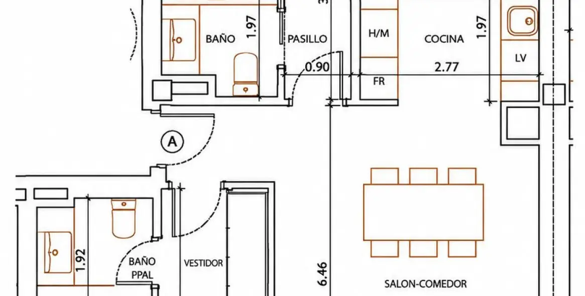 Alquiler a largo plazo de apartamento en planta media en Cancelada 68
