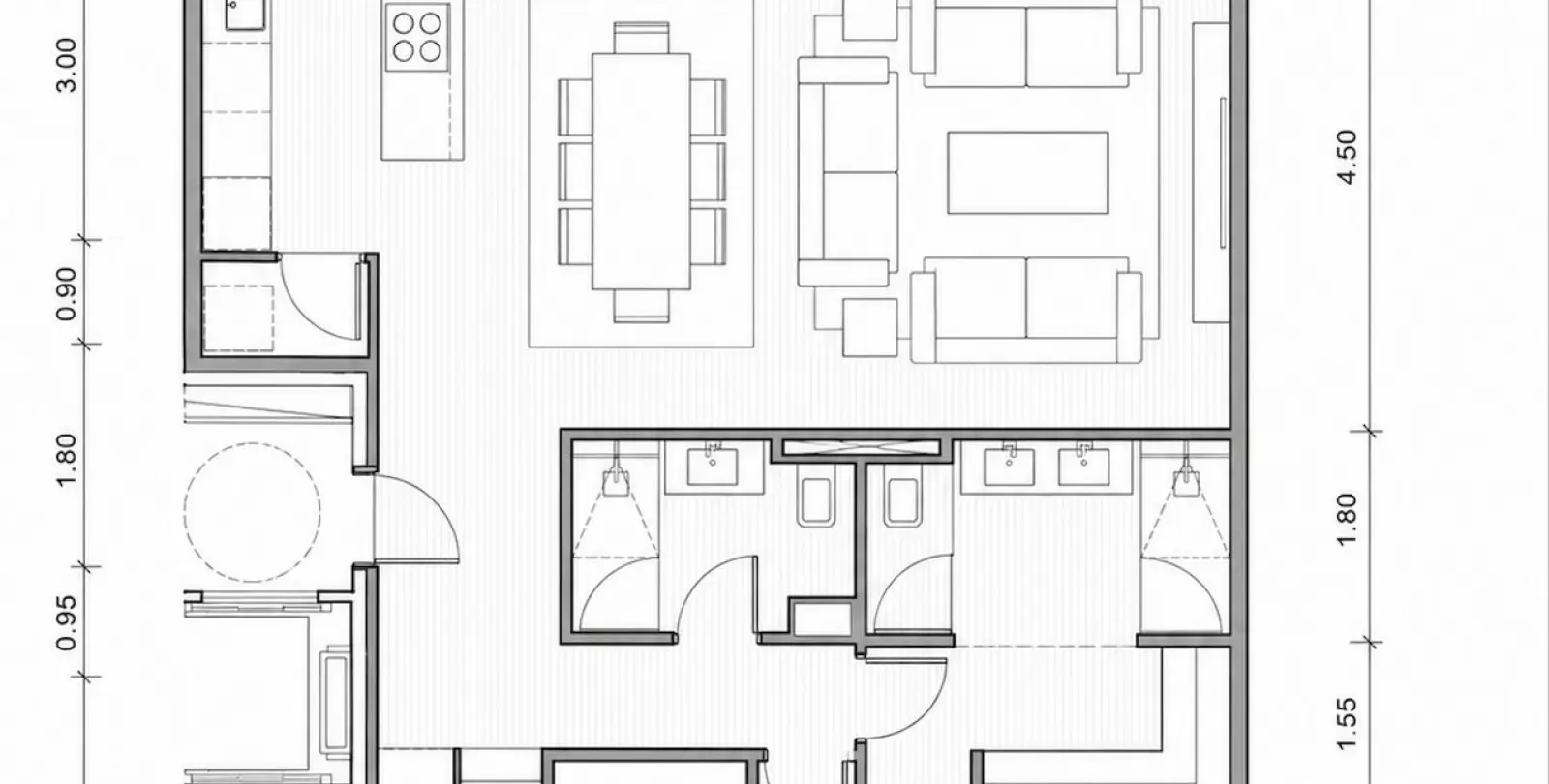 Sale of middle floor apartment in Higueron 26
