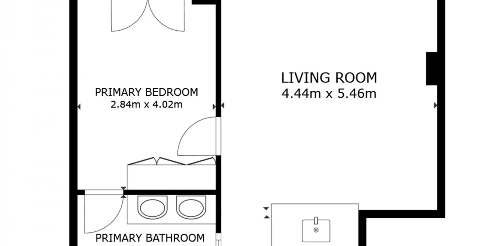 Sale of ground floor apartment in Higueron 25