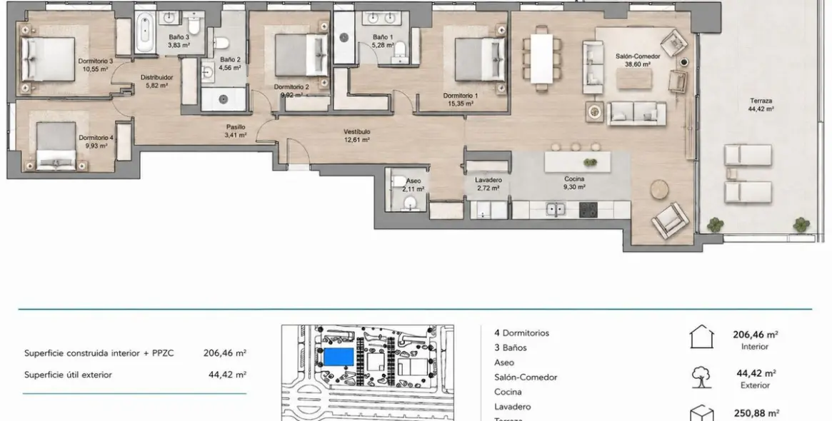 Venta de apartamento en planta media en Málaga 40