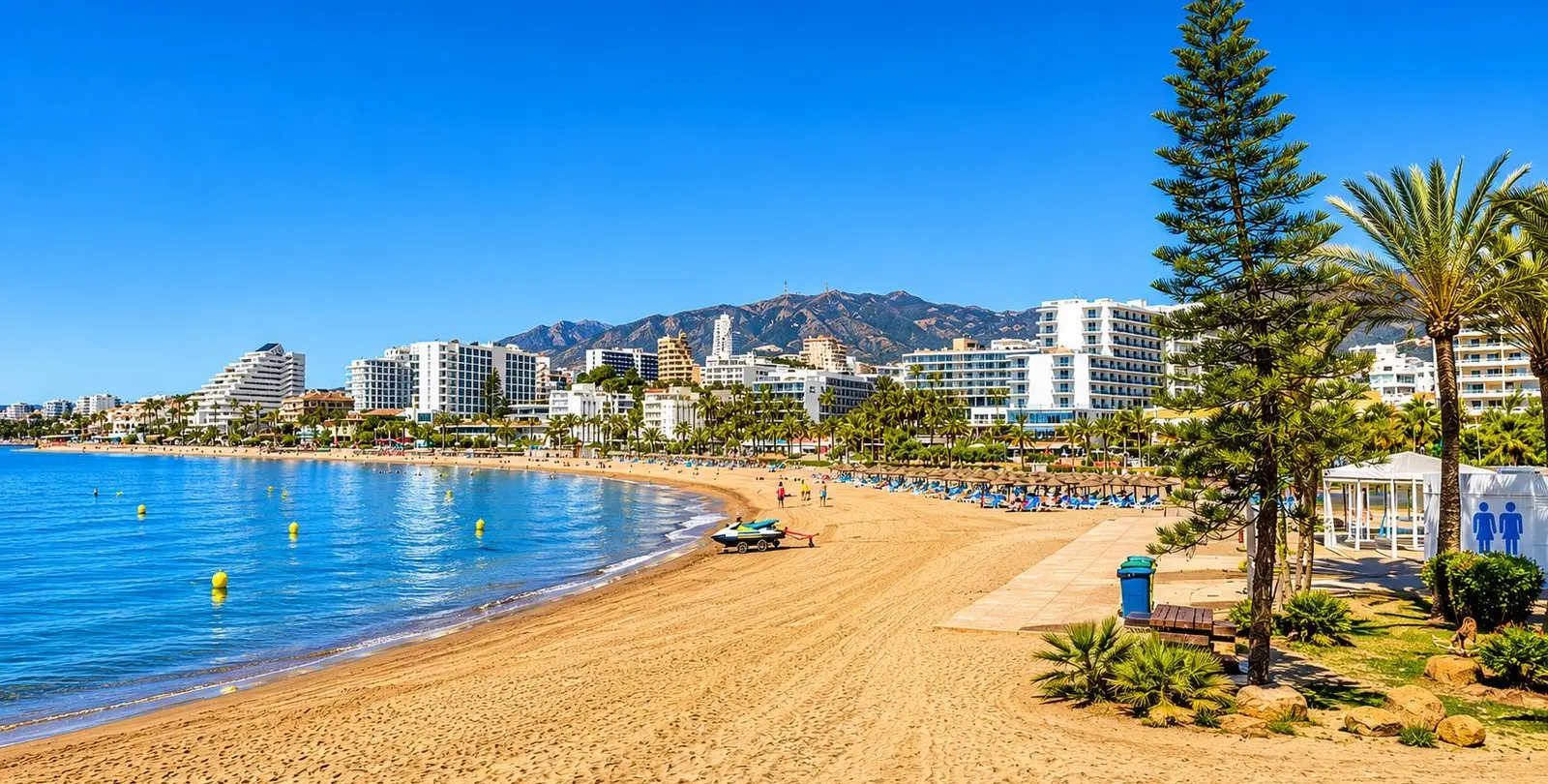 Продажа апартаментов на среднем этаже в Benalmadena Costa 1