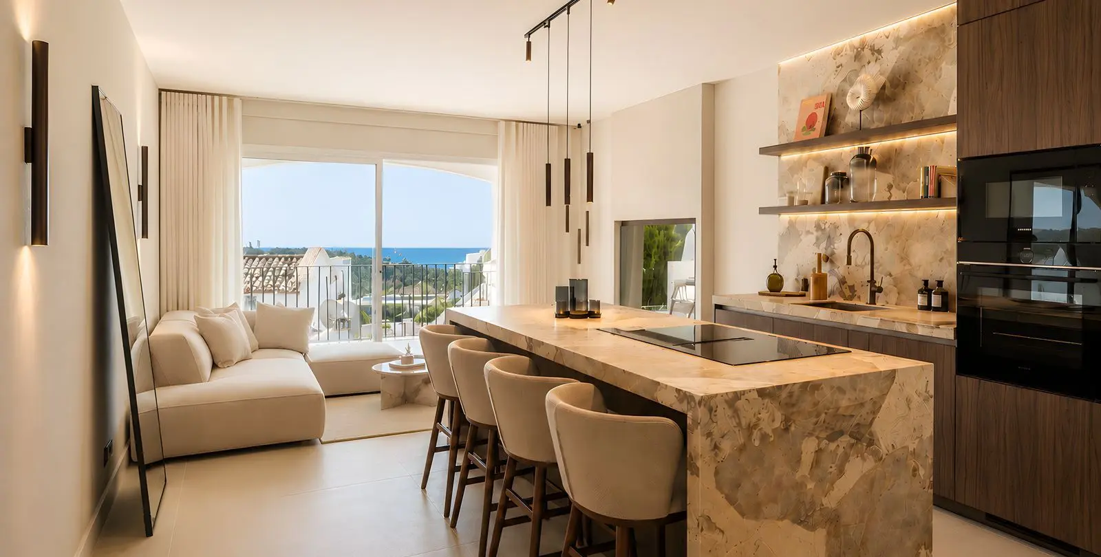 Venta de apartamento en planta media en La Quinta 2