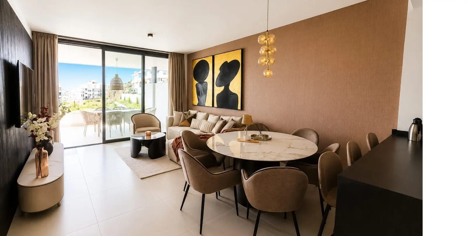 Venta de apartamento en planta media en Higueron 1