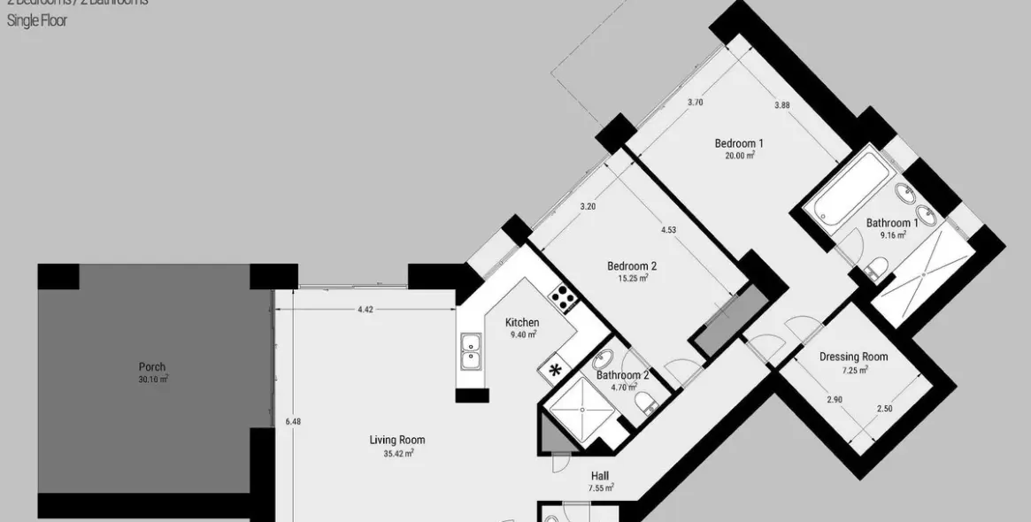 Venta de apartamento en planta baja en Los Flamingos 23