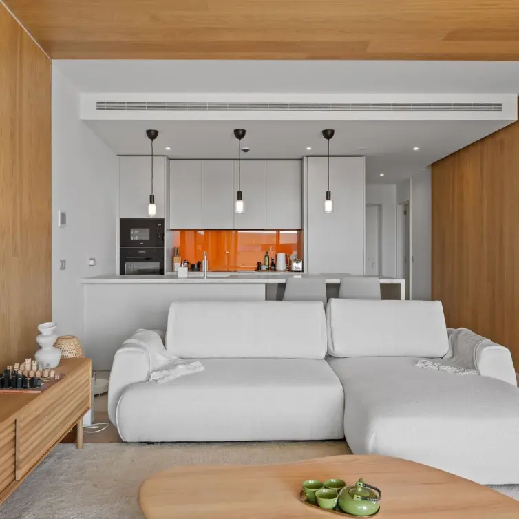 Venta de apartamento en planta media en Higueron