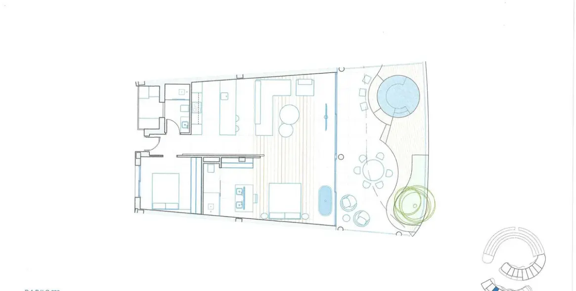 Venta de apartamento en planta media en Higueron 41