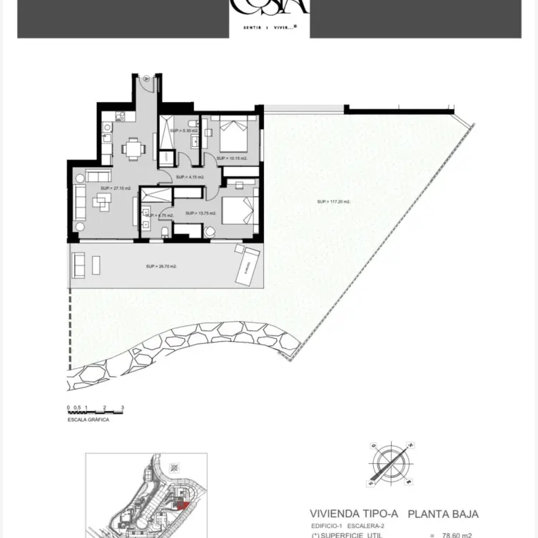 Venta de apartamento en planta baja en El Chaparral