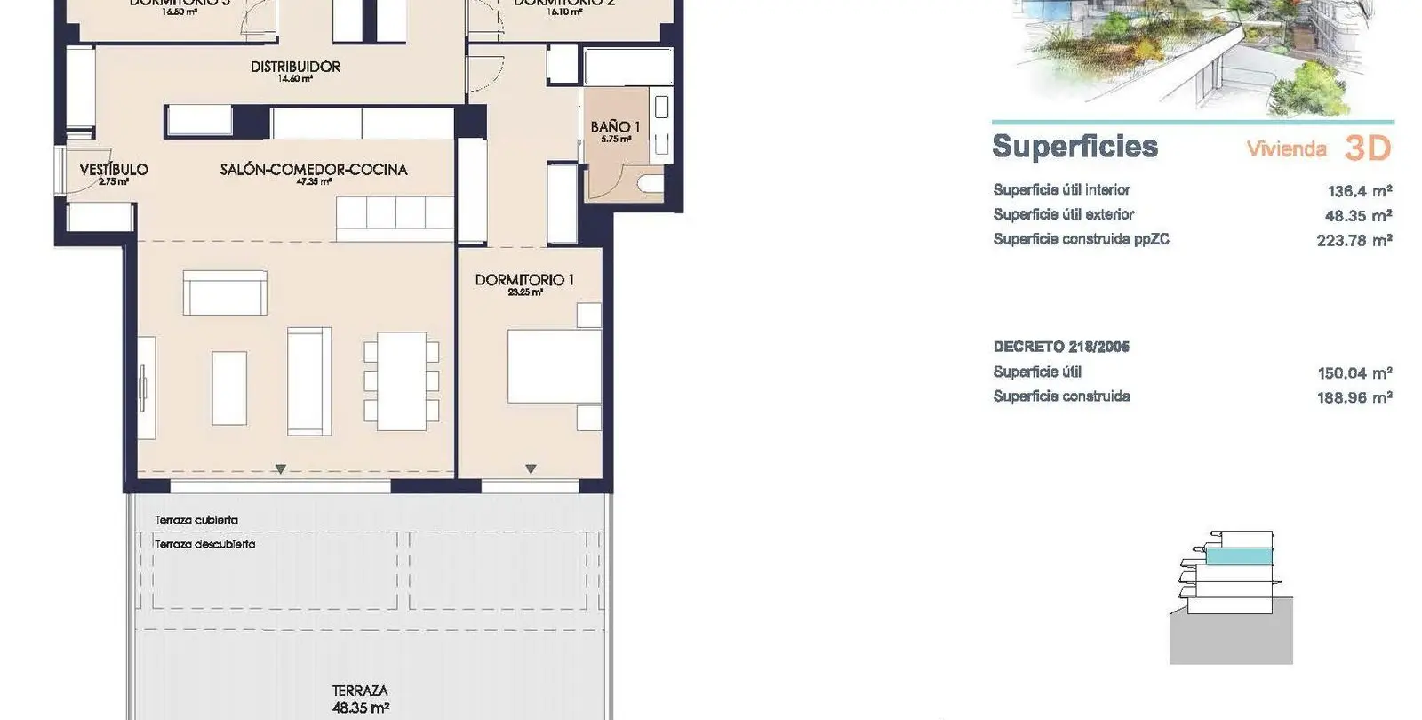 Venta de apartamento en planta media en Estepona 38