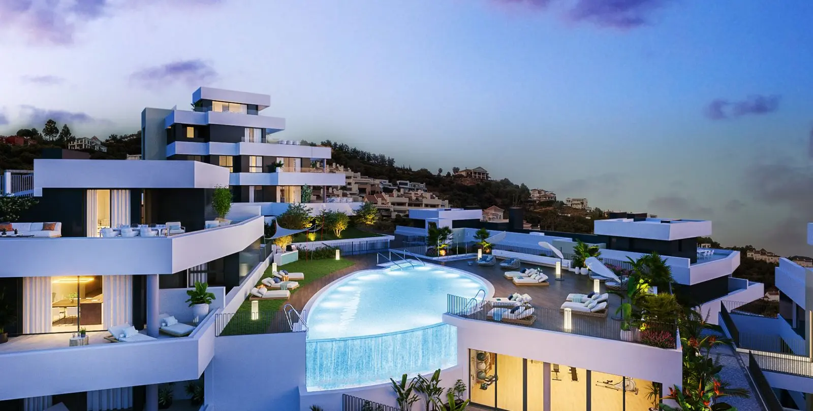 Venta de apartamento en planta media en Altos de los Monteros 5