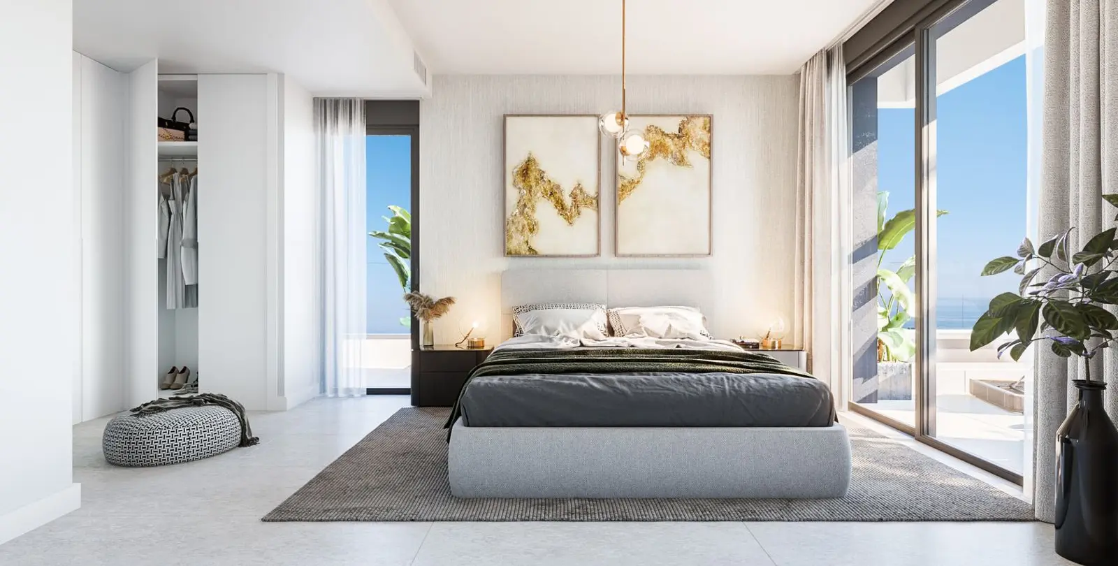 Venta de apartamento en planta media en Altos de los Monteros 13