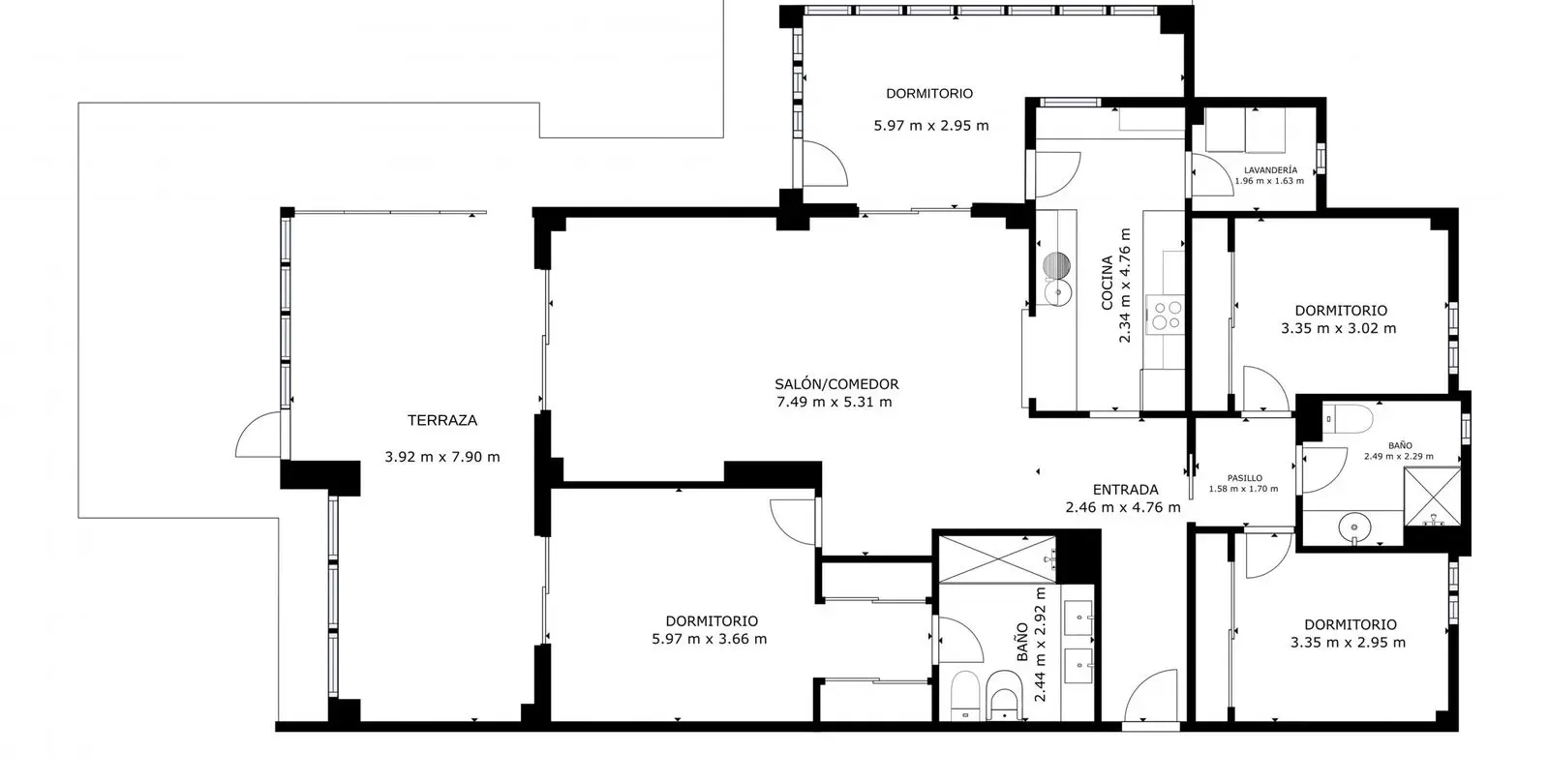 Venta de apartamento en planta baja en El Paraiso 37