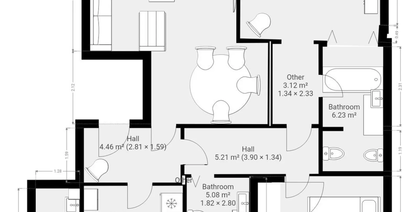 Sale of middle floor apartment in Benalmadena 55