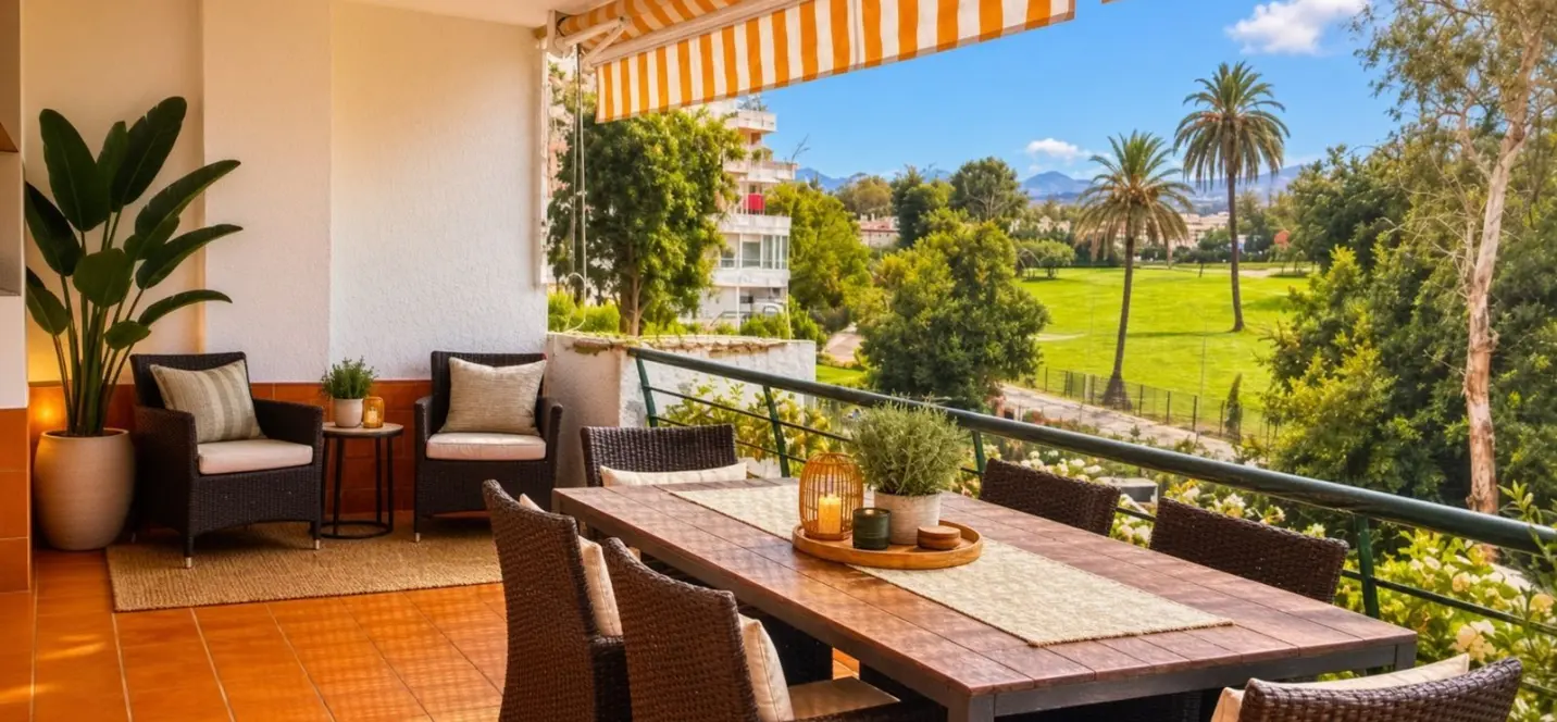 Venta de apartamento en planta media en Guadalmina Alta 1