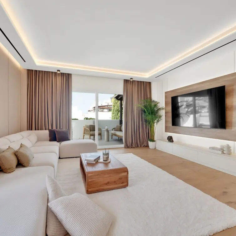 Venta de apartamento en planta media en Nagüeles
