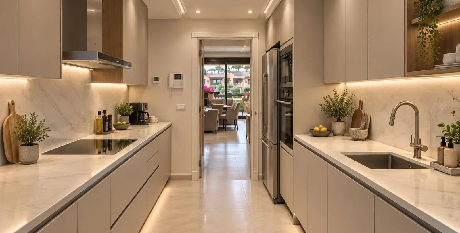 Venta de apartamento en planta media en Estepona 12