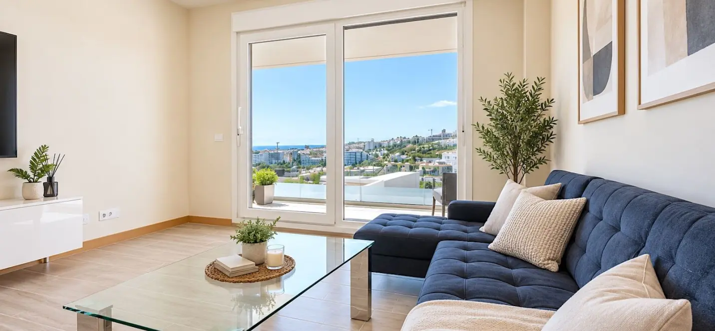 Venta de apartamento en planta media en Estepona 2
