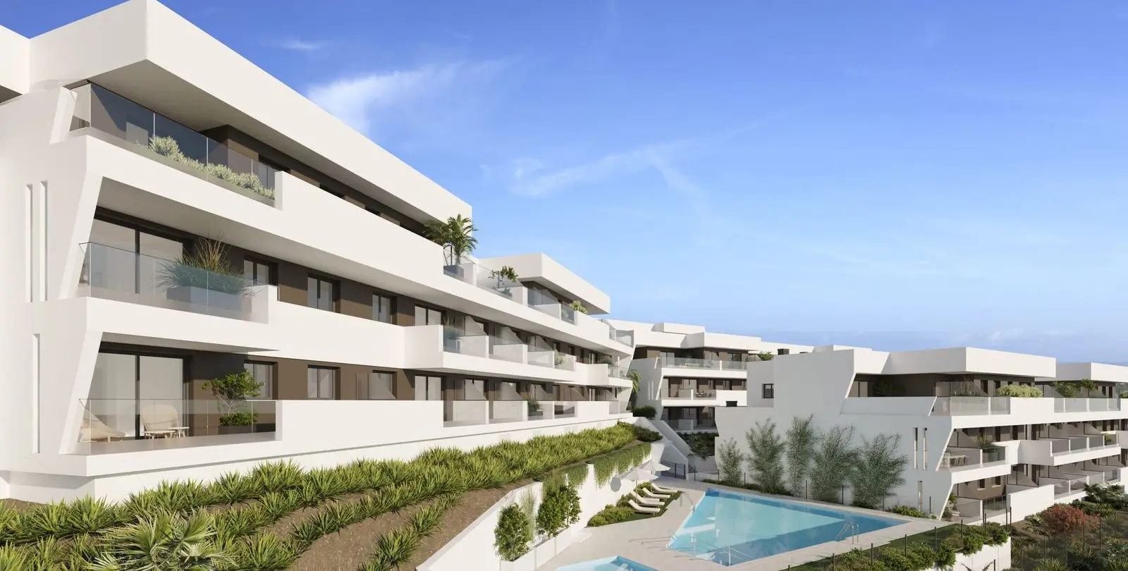 Venta de apartamento en planta media en Estepona 19