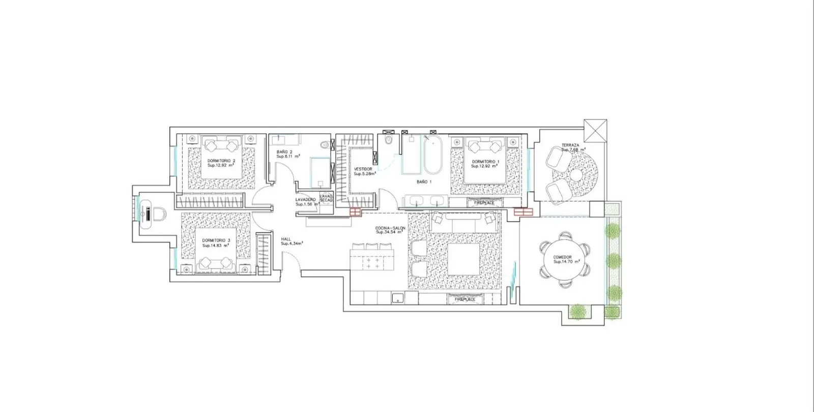Продажа апартаментов на среднем этаже в New Golden Mile 19