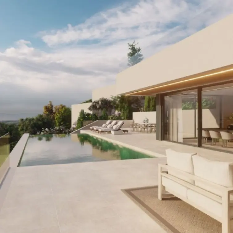 Venta de villa independiente en Altos de los Monteros