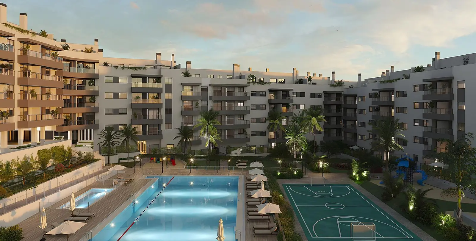 Venta de apartamento en planta media en Las Lagunas 51