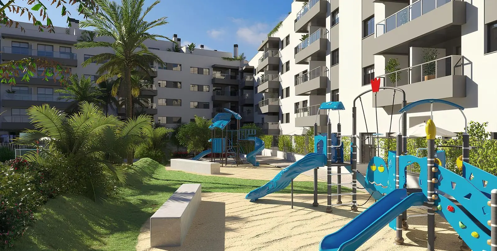 Venta de apartamento en planta media en Las Lagunas 55