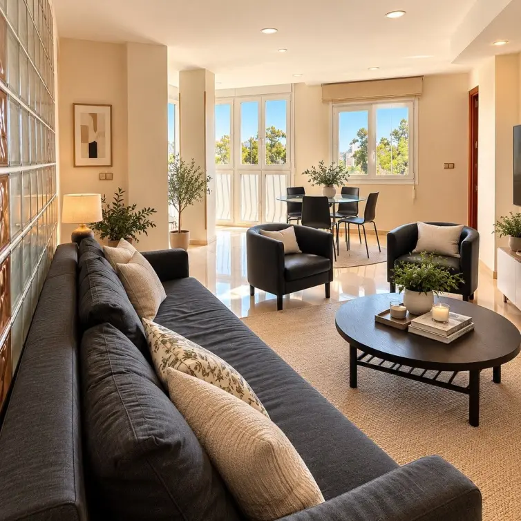 Venta de apartamento en planta media en Perchel Sur