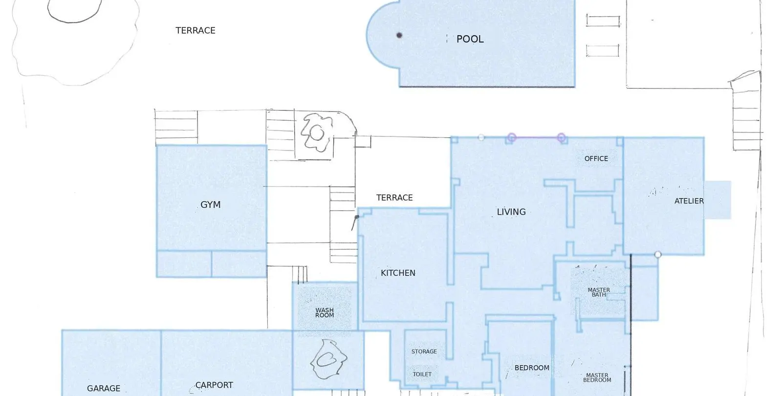 Venta de villa independiente en El Rosario 37