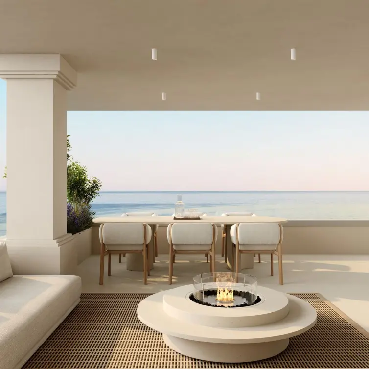 Venta de apartamento en planta media en New Golden Mile