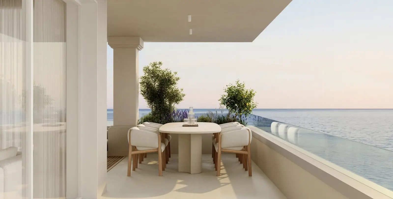 Venta de apartamento en planta media en New Golden Mile 9