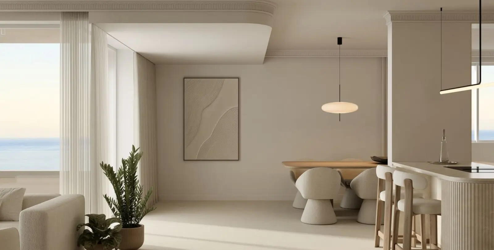 Venta de apartamento en planta media en New Golden Mile 11