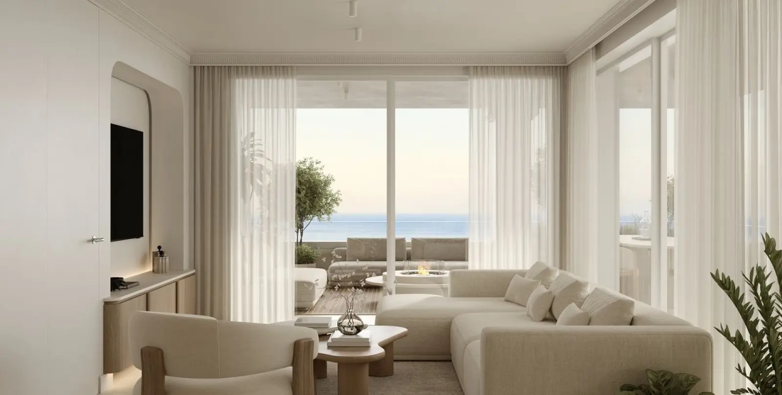 Venta de apartamento en planta media en New Golden Mile 16