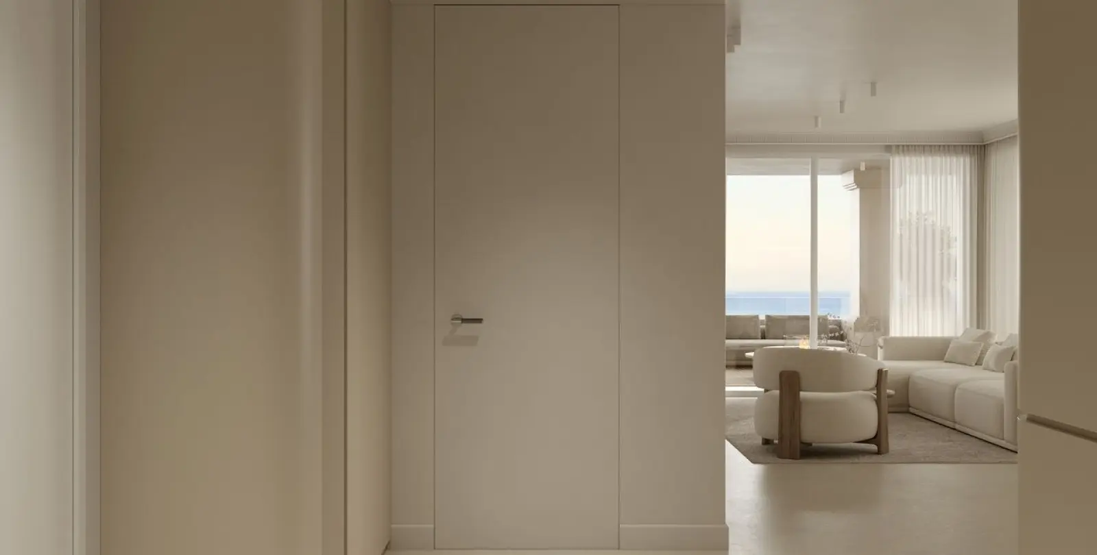 Venta de apartamento en planta media en New Golden Mile 25