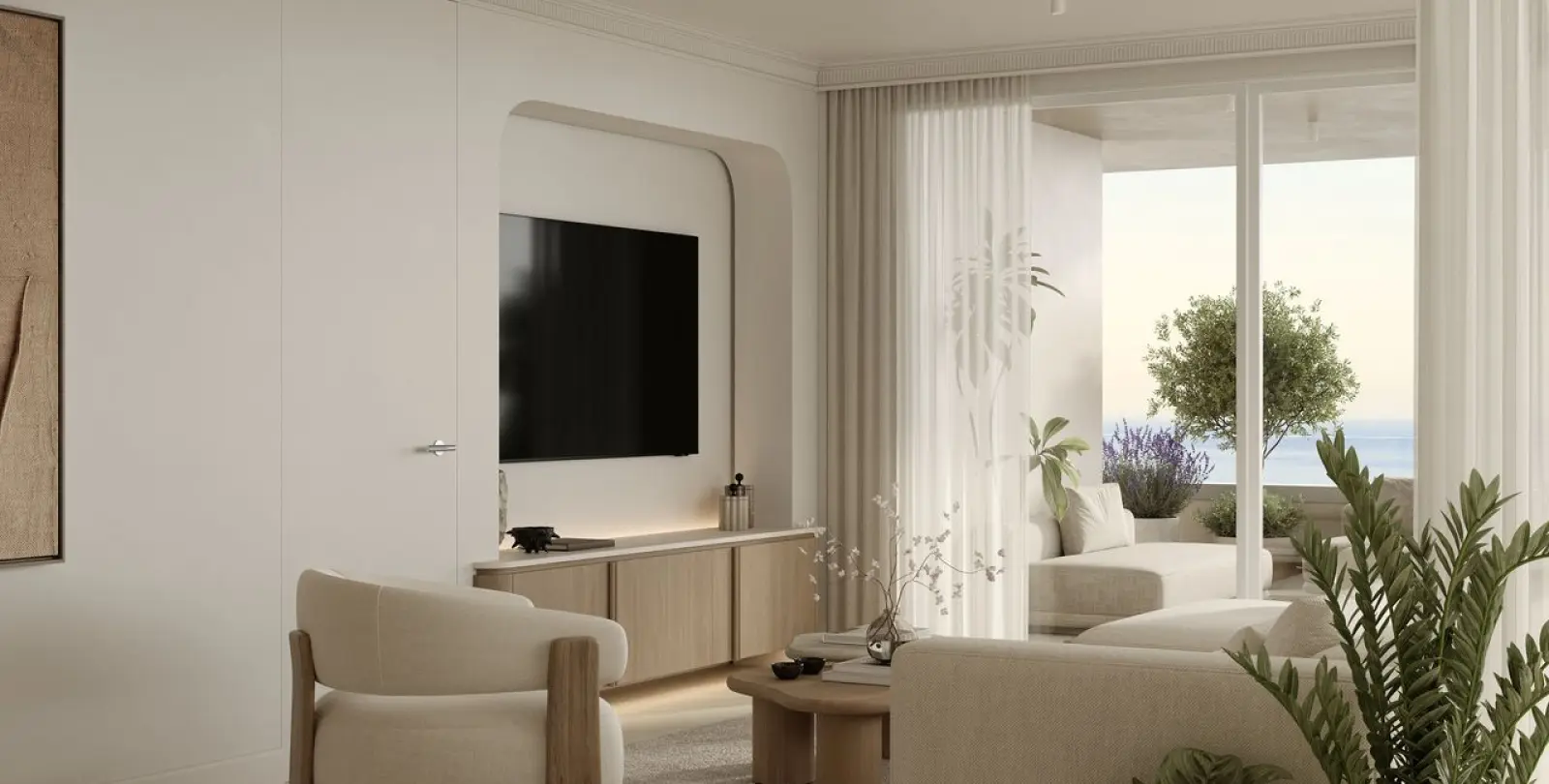 Venta de apartamento en planta media en New Golden Mile 31