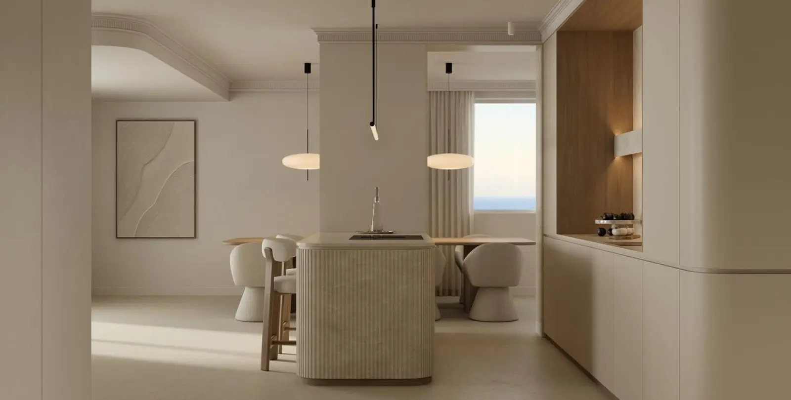 Venta de apartamento en planta media en New Golden Mile 39