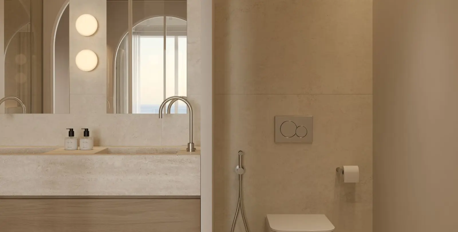 Venta de apartamento en planta media en New Golden Mile 65