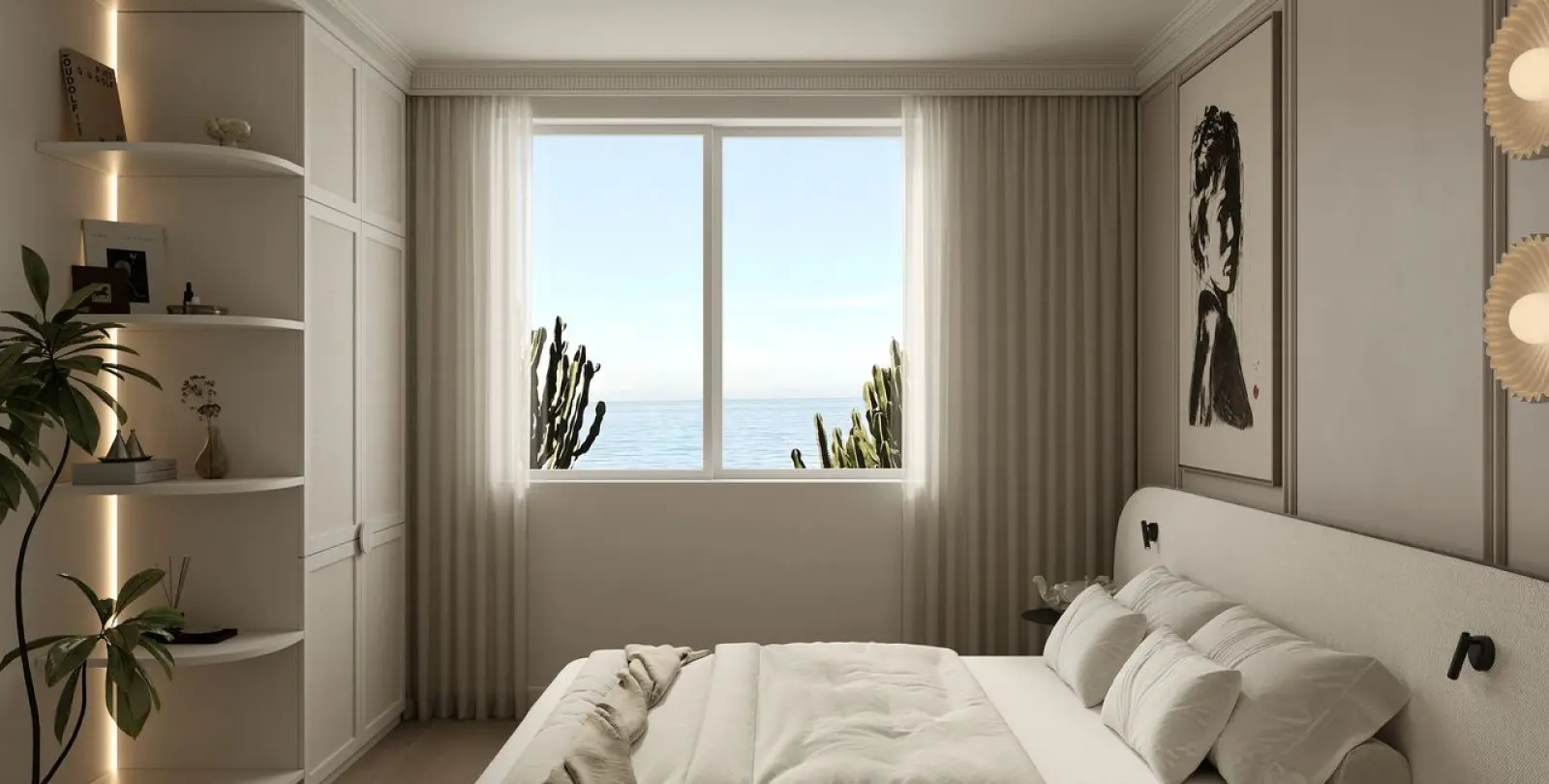 Venta de apartamento en planta media en New Golden Mile 105