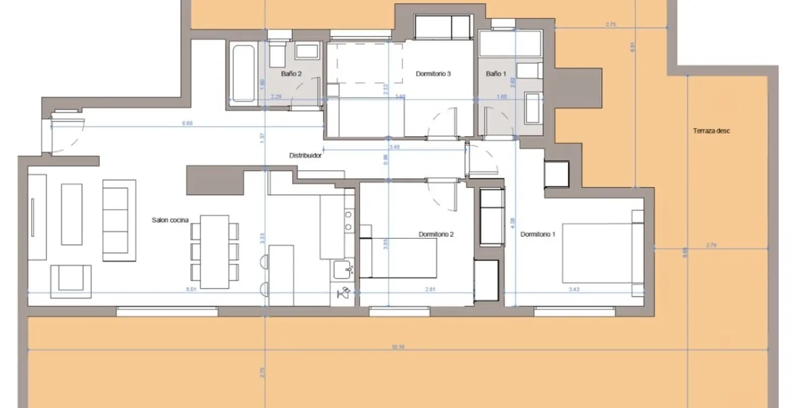 Sale of penthouse in El Faro 10