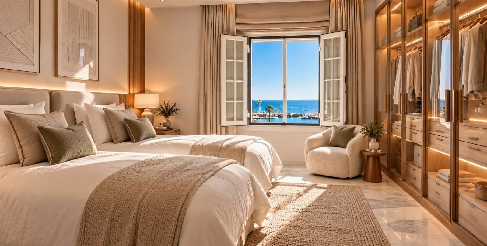 Venta de apartamento en planta media en Puerto Banús 12