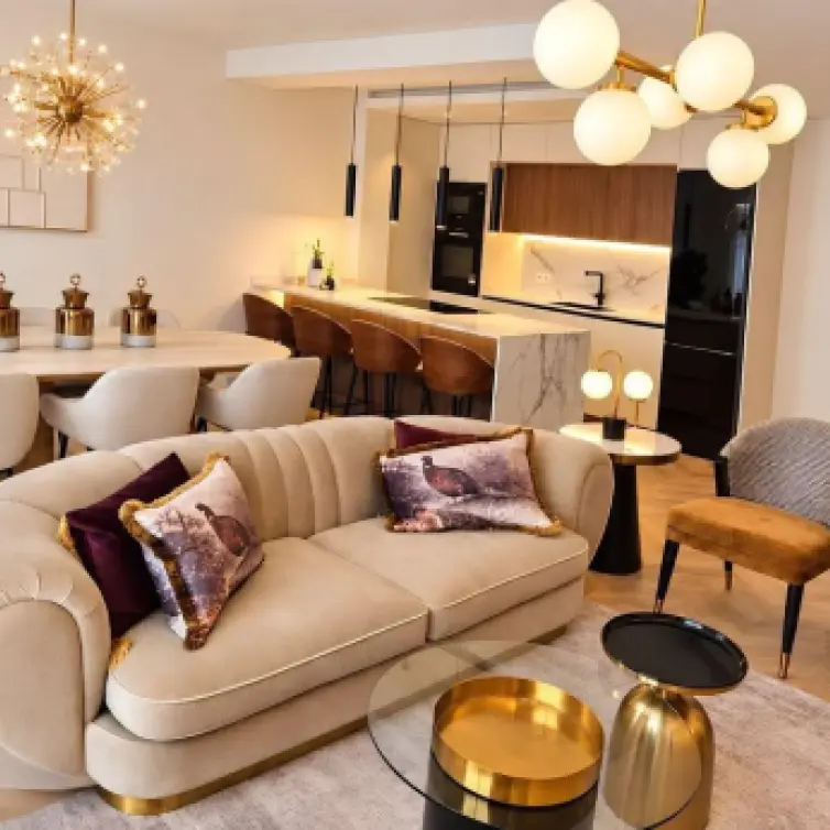 Venta de apartamento en planta media en La Trinidad