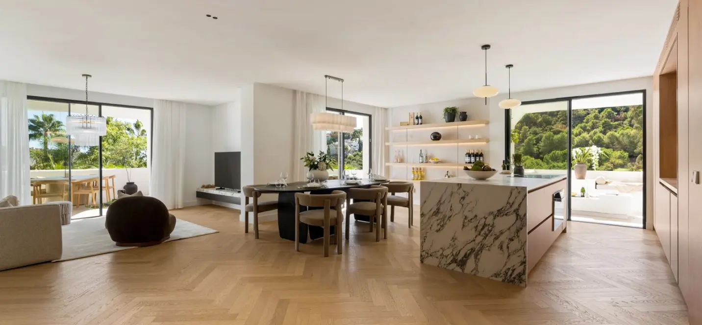 Venta de apartamento en planta media en Benahavís 0